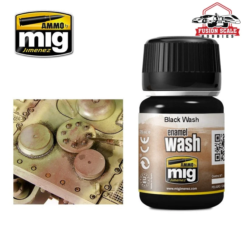 Ammo Mig Jimenez Enamel Wash Black Wash AMIG1011