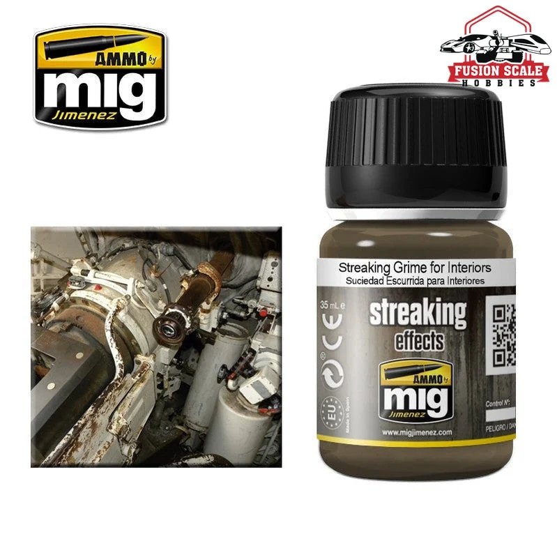 Ammo Mig Jimenez Enamel Streaking Grime for Interiors AMIG1200