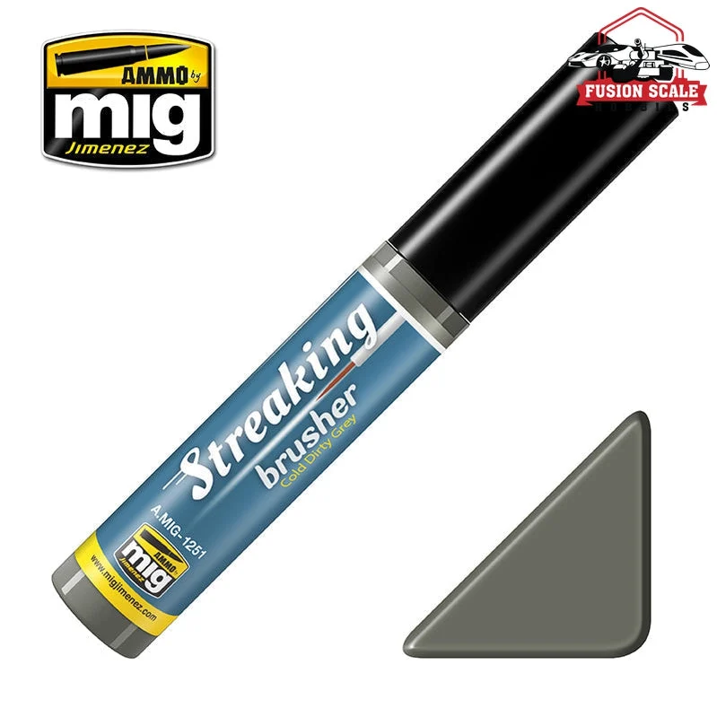 Ammo Mig Jimenez Streaking Brusher Cold Dirty Gray