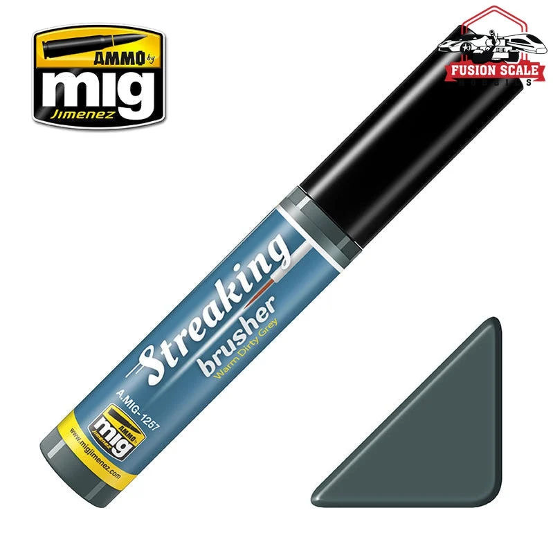 Ammo Mig Jimenez Streaking Brusher Warm Dirty Gray
