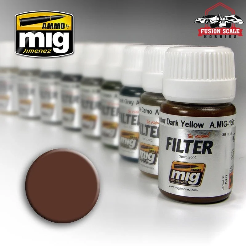 Ammo Mig Jimenez Filter Brown for White
