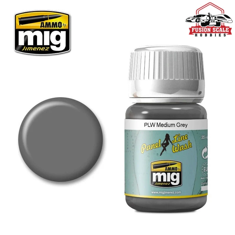 Ammo Mig Jimenez Panel Line Wash Medium Gray