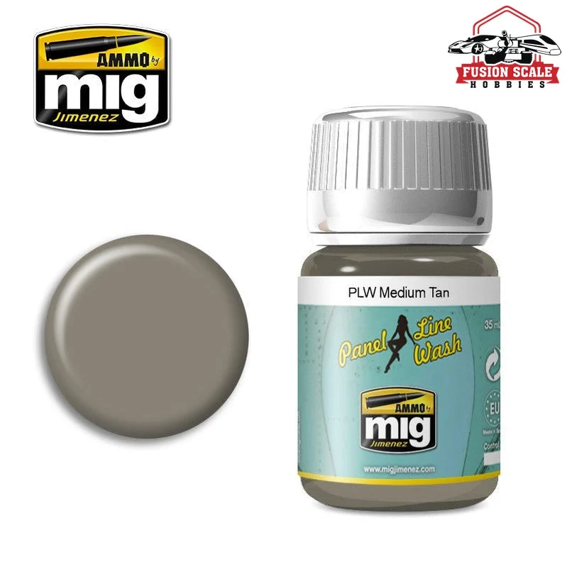 Ammo Mig Jimenez Panel Line Wash Medium Tan