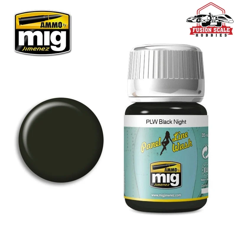 Ammo Mig Jimenez Panel Line Wash Black Night