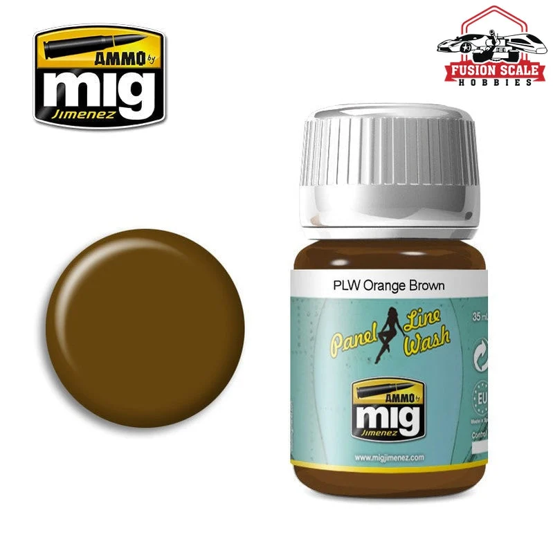 Ammo Mig Jimenez Panel Line Wash Orange Brown