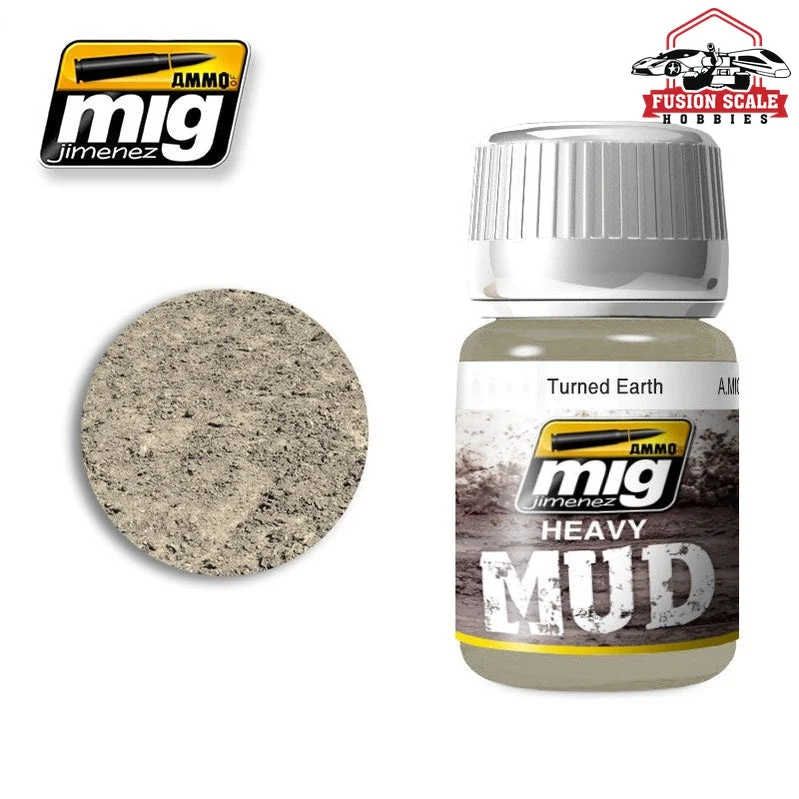 Ammo Mig Jimenez Enamel Heavy Mud Texture Turned Earth