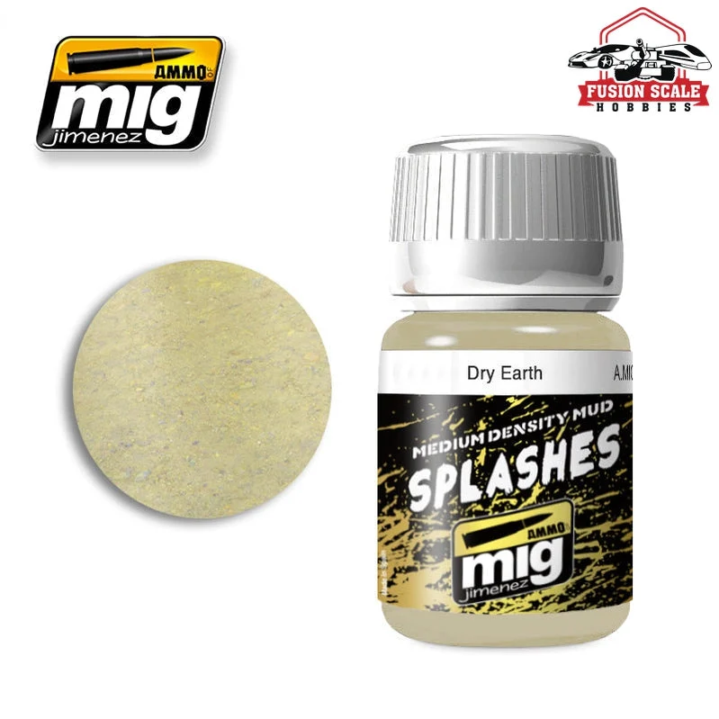 Ammo Mig Jimenez Enamel Splash Medium Mud Texture Dry Earth