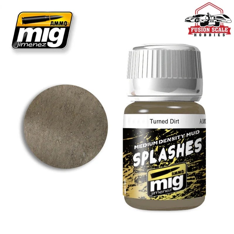 Ammo Mig Jimenez Enamel Splash Medium Mud Texture Turned Dirt