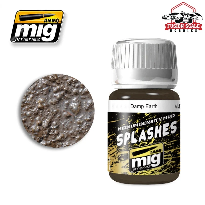 Ammo Mig Jimenez Enamel Splash Medium Mud Texture Damp Earth