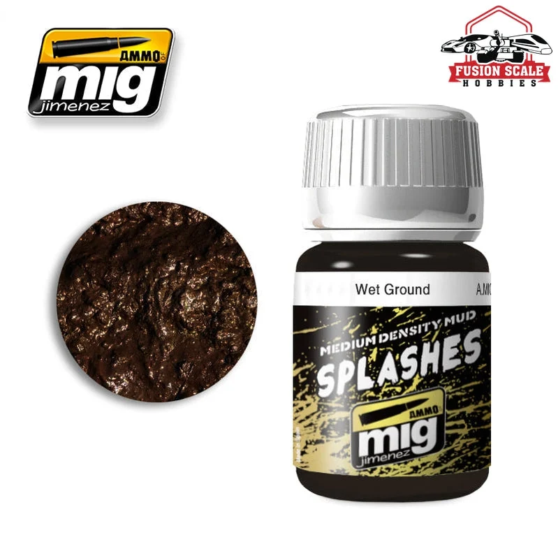 Ammo Mig Jimenez Enamel Splash Medium Mud Texture Wet Ground