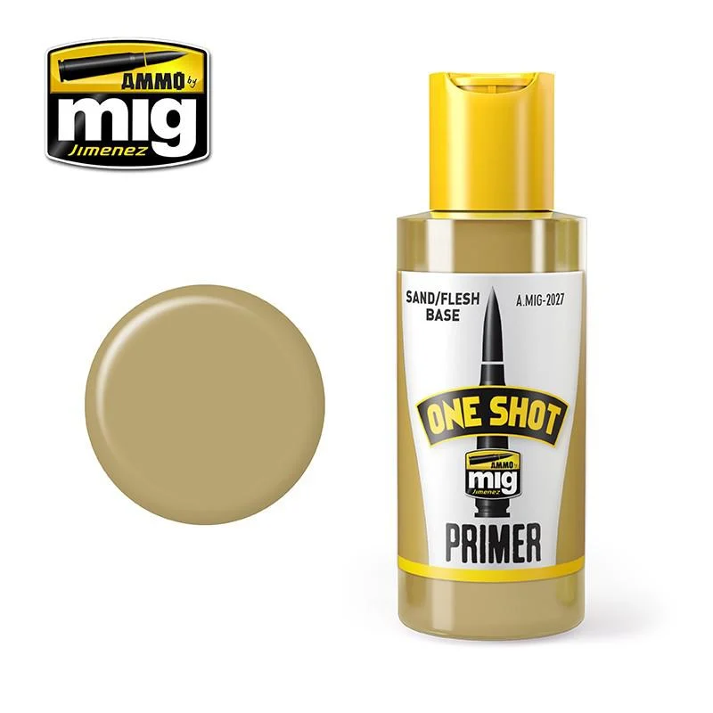 Ammo by Mig One Shot Primer Sand Flesh 60ml - Ammo Mig Jimenez