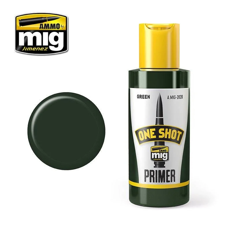 Ammo by Mig One Shot Primer Green 60ml - Ammo Mig Jimenez