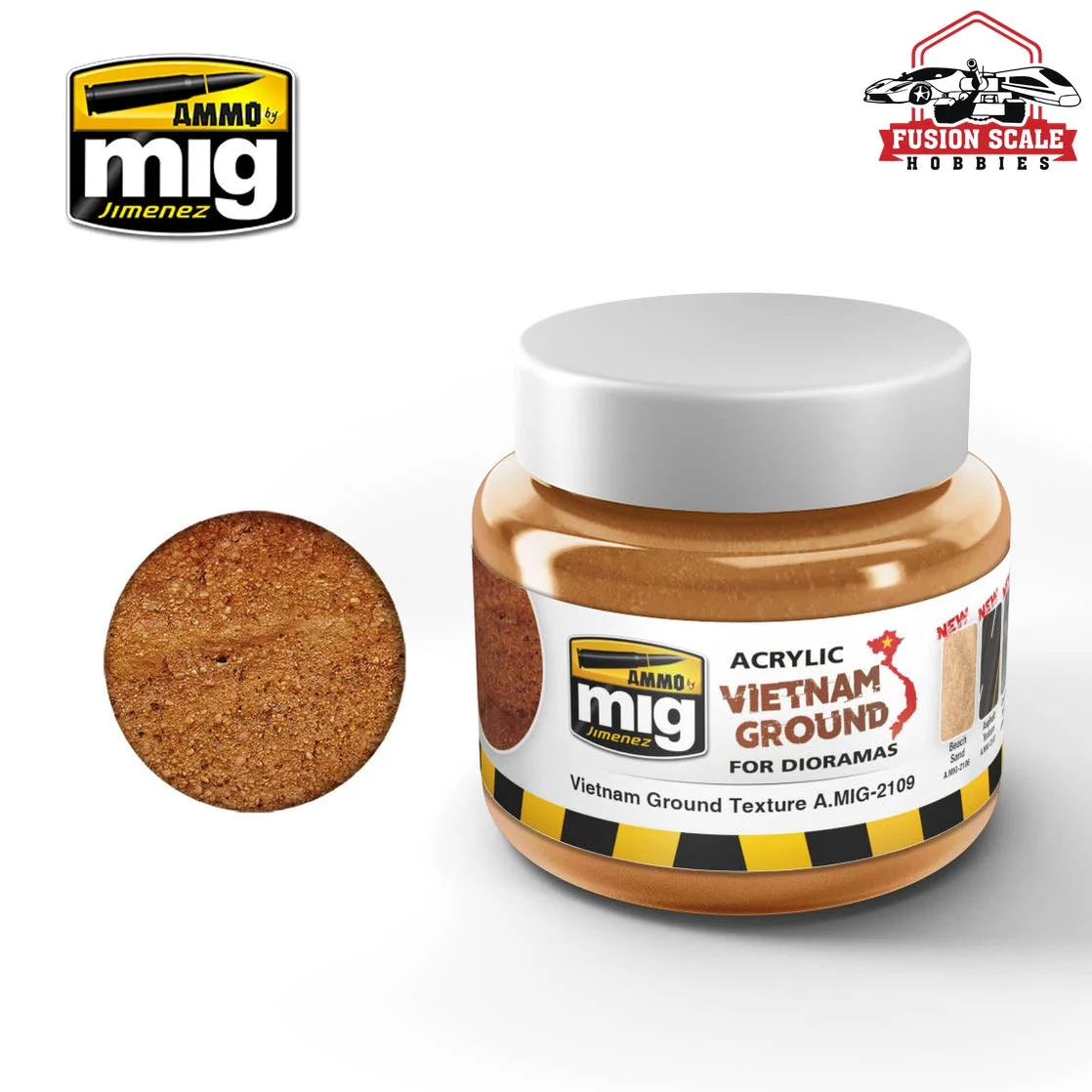 Ammo Mig Jimenez Acrylic Vietnam Ground Mud 250ml Jar AMIG2109