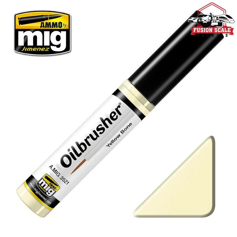 Ammo Mig Jimenez Oilbrusher Yellow Bone
