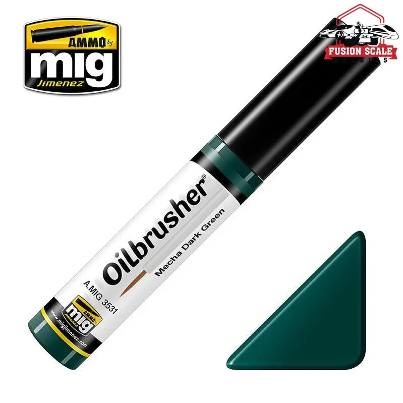 Ammo Mig Jimenez Oilbrusher Mecha Dark green