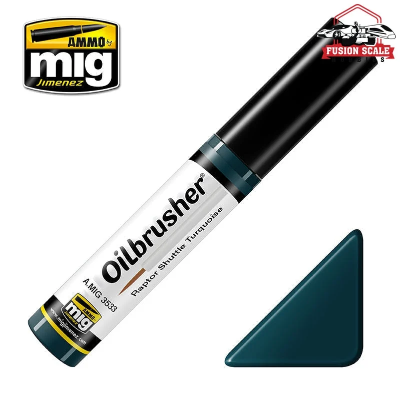 Ammo Mig Jimenez Oilbrusher Raptor Shuttle Turquoise