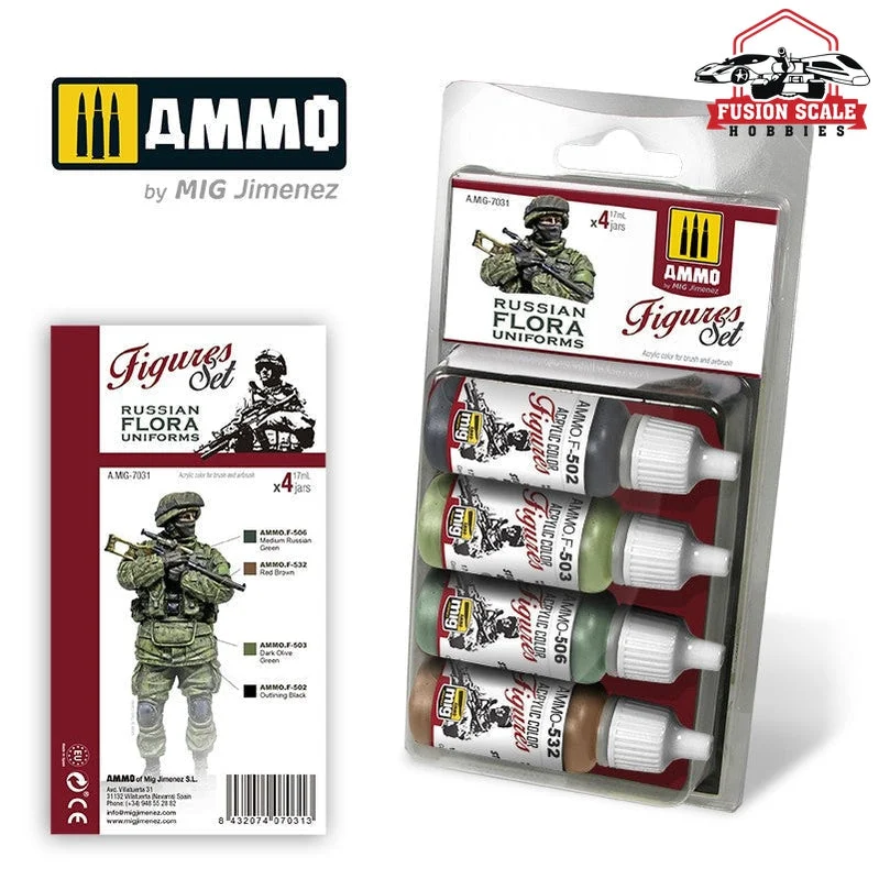 Ammo Mig Jimenez Russian Flora Uniforms. Figures Set