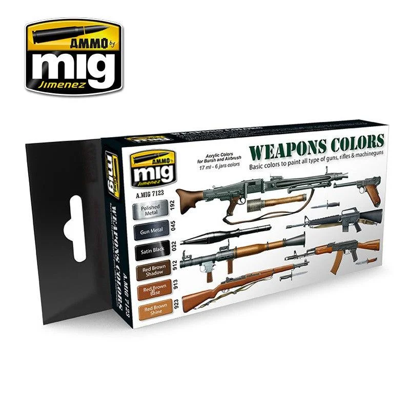Ammo by Mig Weapons Colors Set - Ammo Mig Jimenez