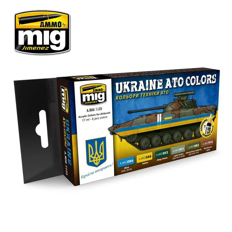 Ammo by Mig Ukraine Ato Colors Set - Ammo Mig Jimenez