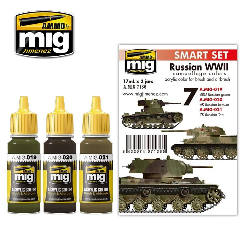 Ammo by Mig Russian Wwii Colors Set - Ammo Mig Jimenez
