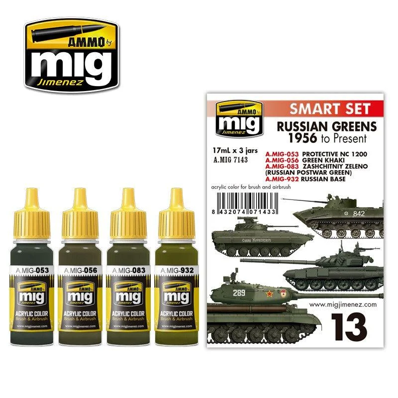 Ammo by Mig Russian Greens 1956 To Present Set - Ammo Mig Jimenez