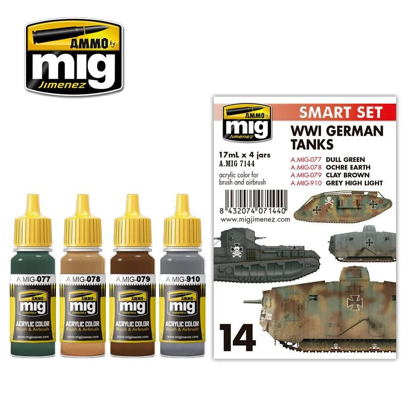 Ammo by Mig Ww I German Tanks Set - Ammo Mig Jimenez