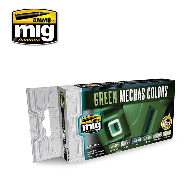 Ammo by Mig Green Mechas Colors Set - Ammo Mig Jimenez