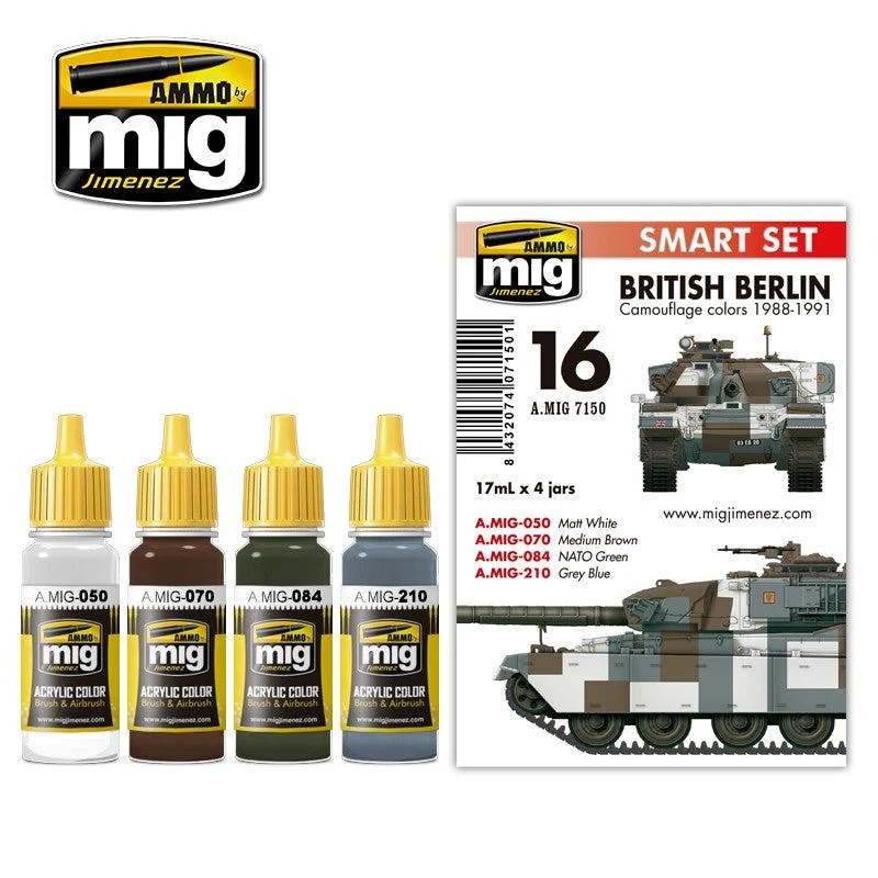 Ammo by Mig British Berlin Camouflage Colors 1988-1991 Set