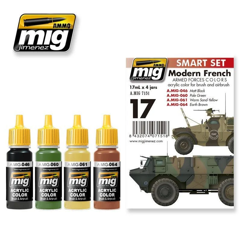 Ammo by Mig Modern French Armed Forces Colors Set - Ammo Mig Jimenez