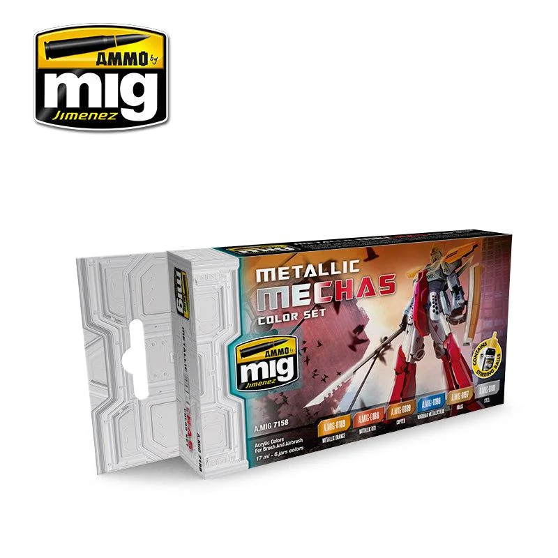 Ammo by Mig Metallic Mechas Color Set - Ammo Mig Jimenez