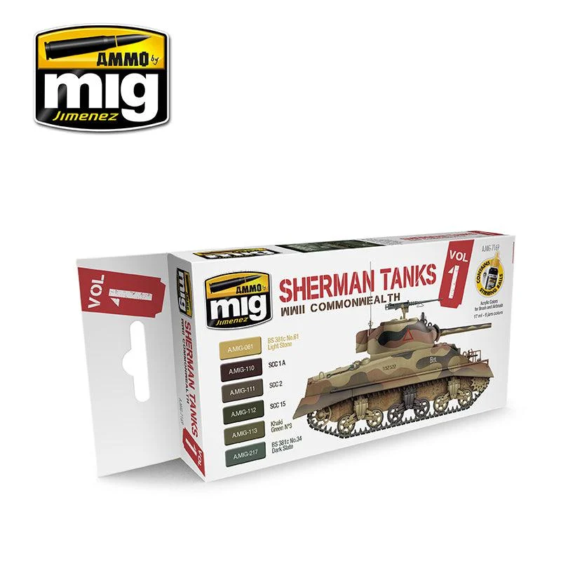 Ammo by Mig Wwii Commonwealth Sherman Tanks Set - Ammo Mig Jimenez