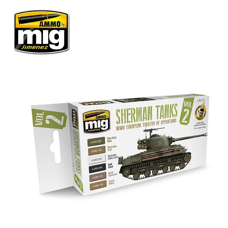 Ammo by Mig Wwii European Theater Of Operations Sherman Tanks Set - Ammo Mig Jimenez