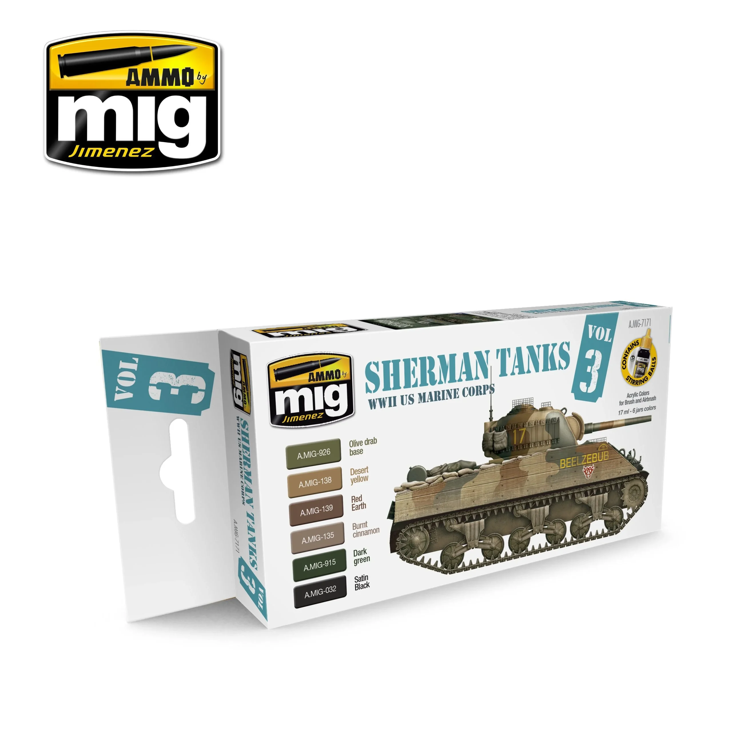 Ammo by Mig Wwii Us Marine Corps Sherman Tanks Set - Ammo Mig Jimenez