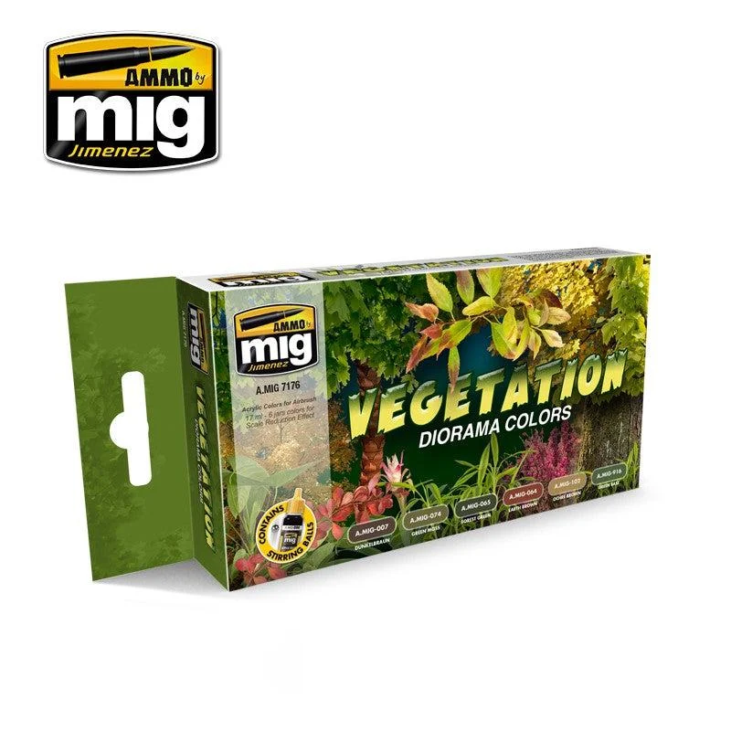Ammo by Mig Vegetation Diorama Colors Set - Ammo Mig Jimenez