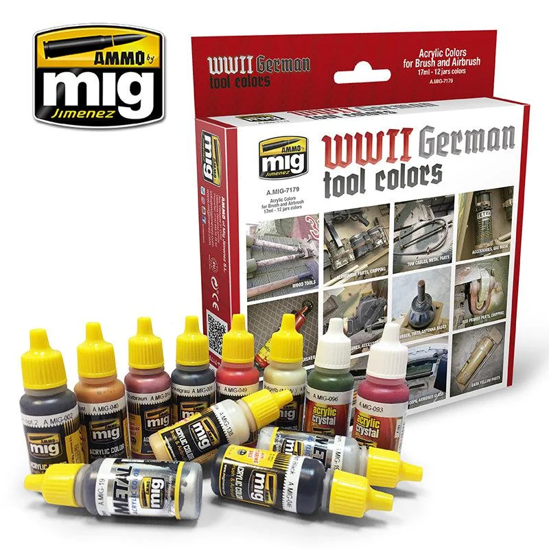 Ammo by Mig German Tools Colors Set - Ammo Mig Jimenez
