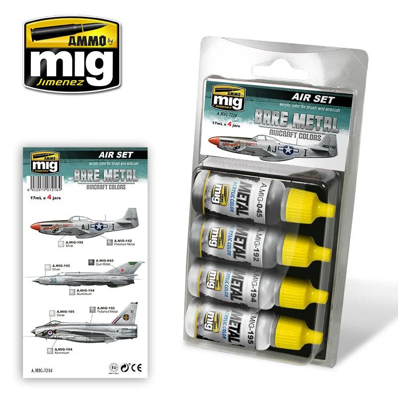 Ammo Mig Bare Metal Aircraft Colors - Ammo Mig Jimenez