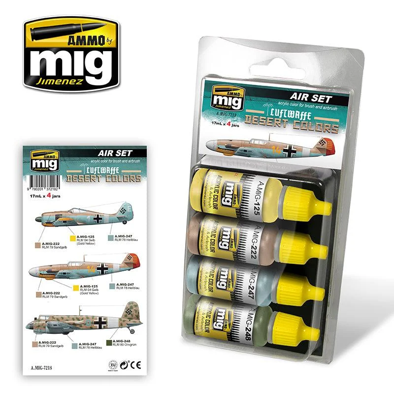 Ammo Mig Luftwaffe Desert Colors - Ammo Mig Jimenez