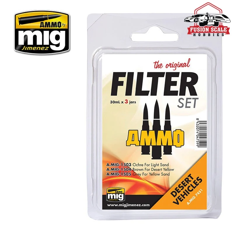 Ammo Mig Jimenez Desert Vehicles Filter Set AMIG7451