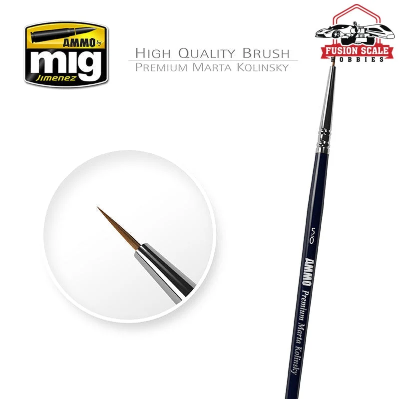 Ammo Mig Jimenez Marta Kolinsky Round Brush 5/0