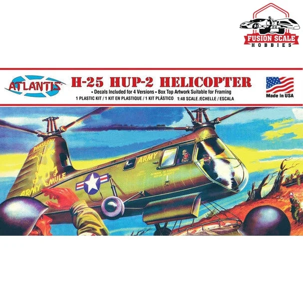 Atlantis Models H-25 Army Mule HUP-2 Helicopter 1/48 plastic model kit