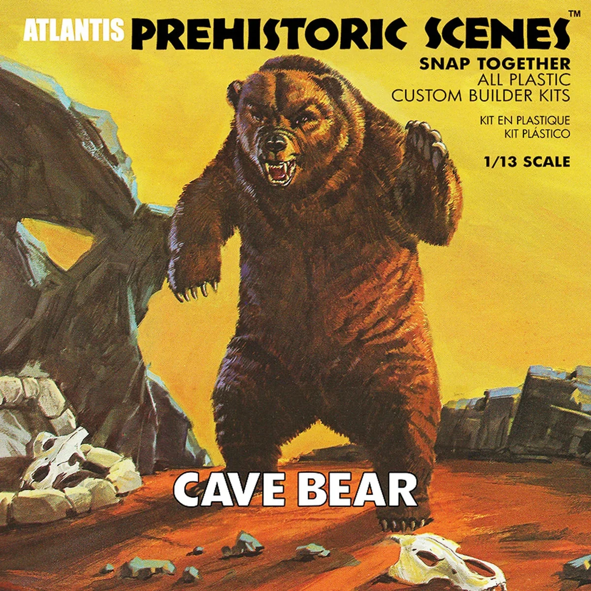 1/13 Atlantis Models Prehistoric Scenes Cave Bear 738
