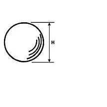 Plastruct 5/16" O.D. Clear Acrylic Ball (10 per pack)