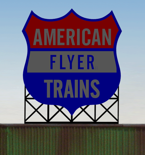 Miller Engineering American Flyer Billboard Sign (Lg)