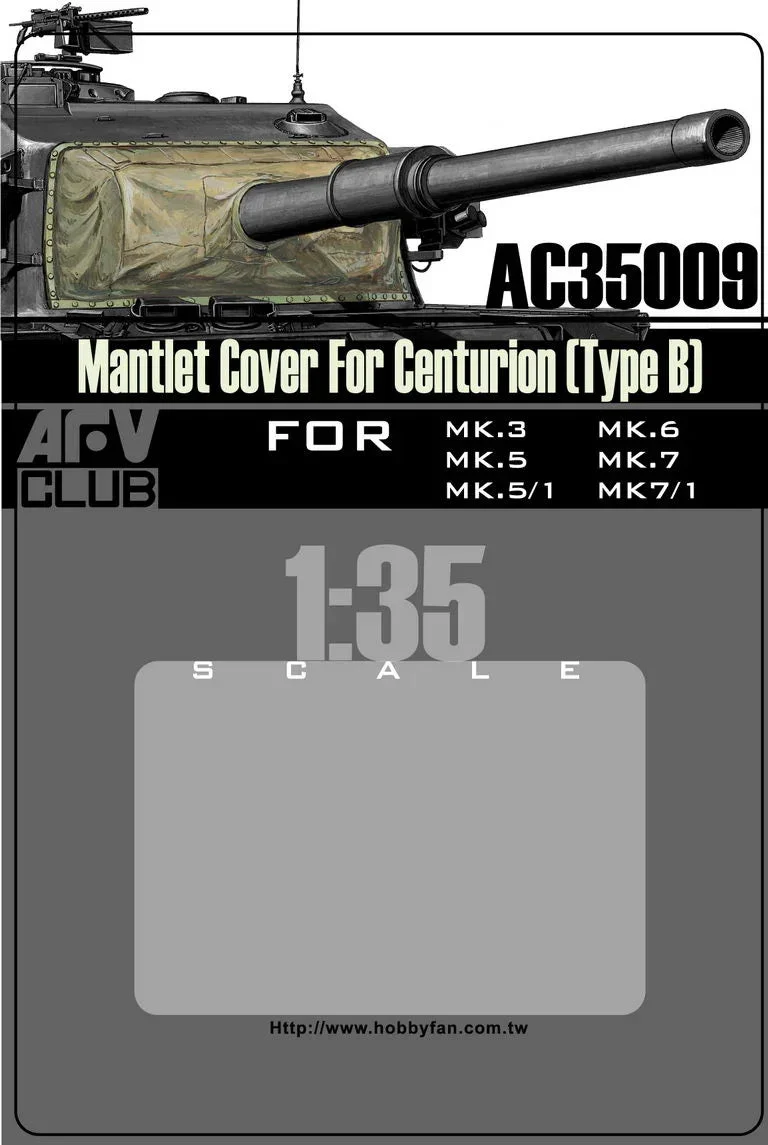 1/35 AFV Mantlet Cover for Centurion (Type B) - AC35009