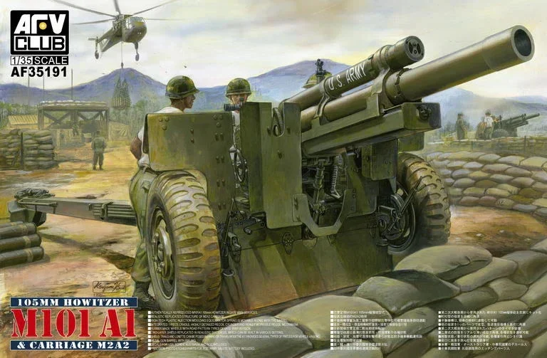 1/35 AFV 105mm Howitzer M101A1 & Carriage M2A2 - AF35191