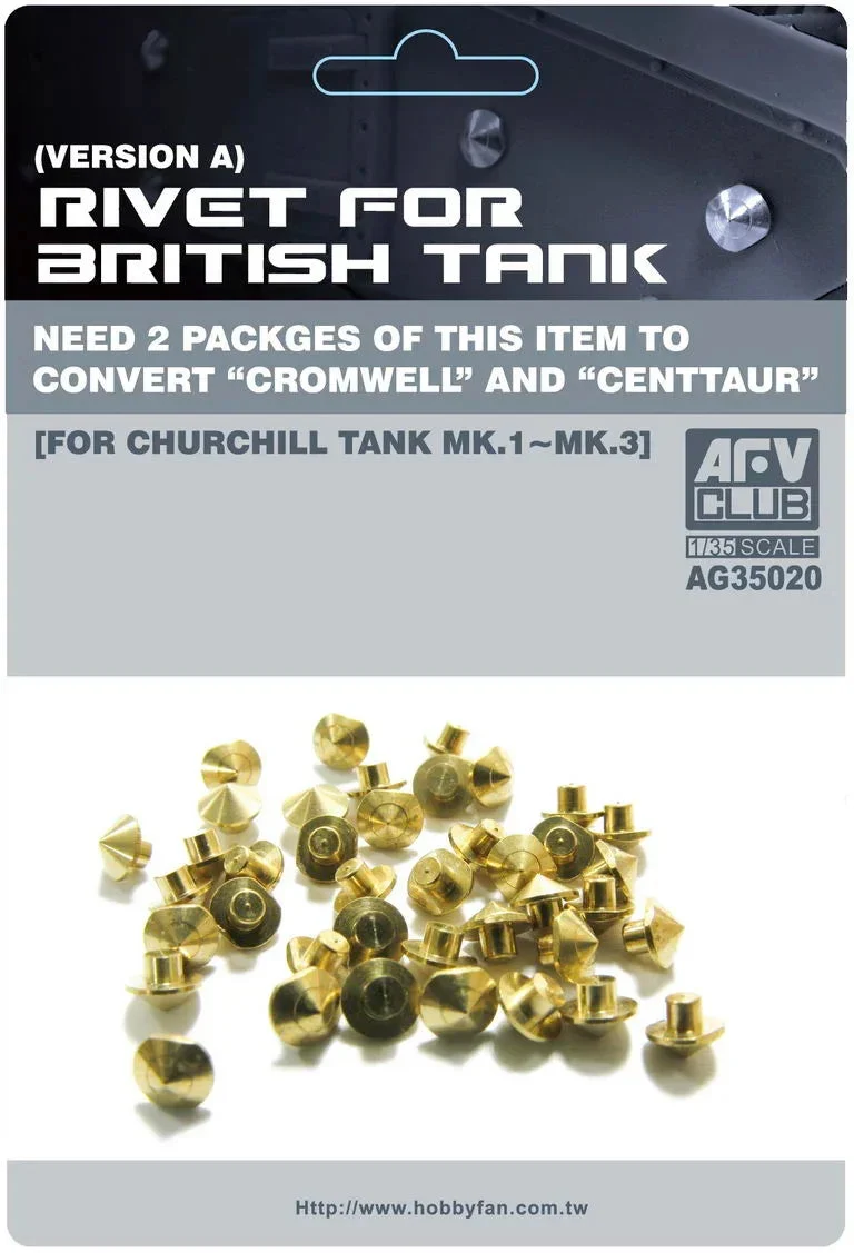 1/35 AFV Rivet for British Tank (Version A) - AG35020