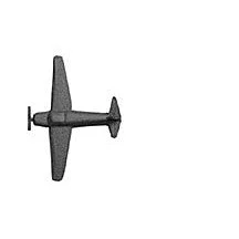 Plastruct Polyethylene Plastic Prop Airplane (6 per pack)