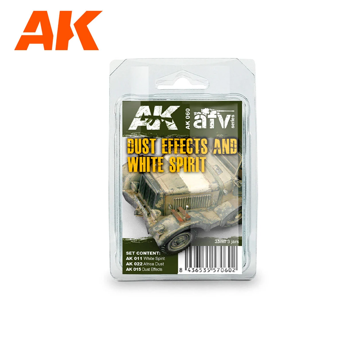 AK Interactive Dust Effects And White Spirit Set