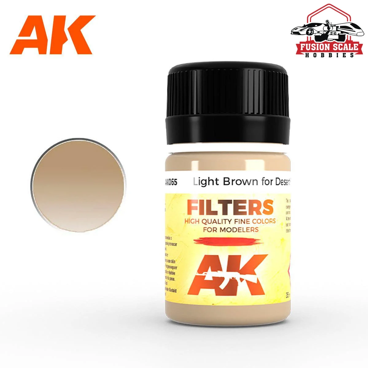 AK Interactive Afrika Korps Filter Enamel Paint 35ml Bottle