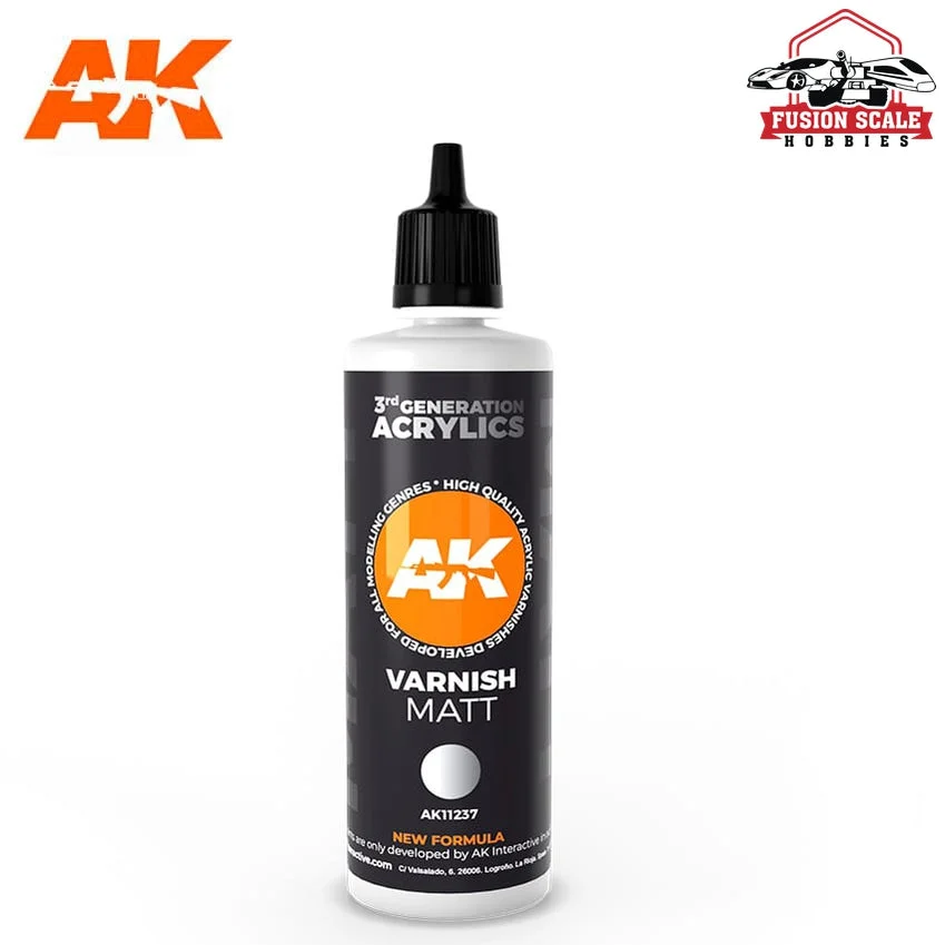 AK Interactive 3rd Generation Matt Acrylic Varnish 100ml Bottle